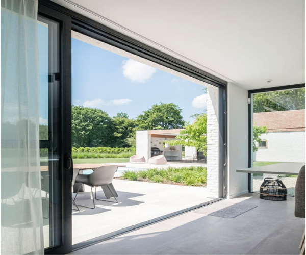 Schuifraam slimline reynaers Deluplast meerhout